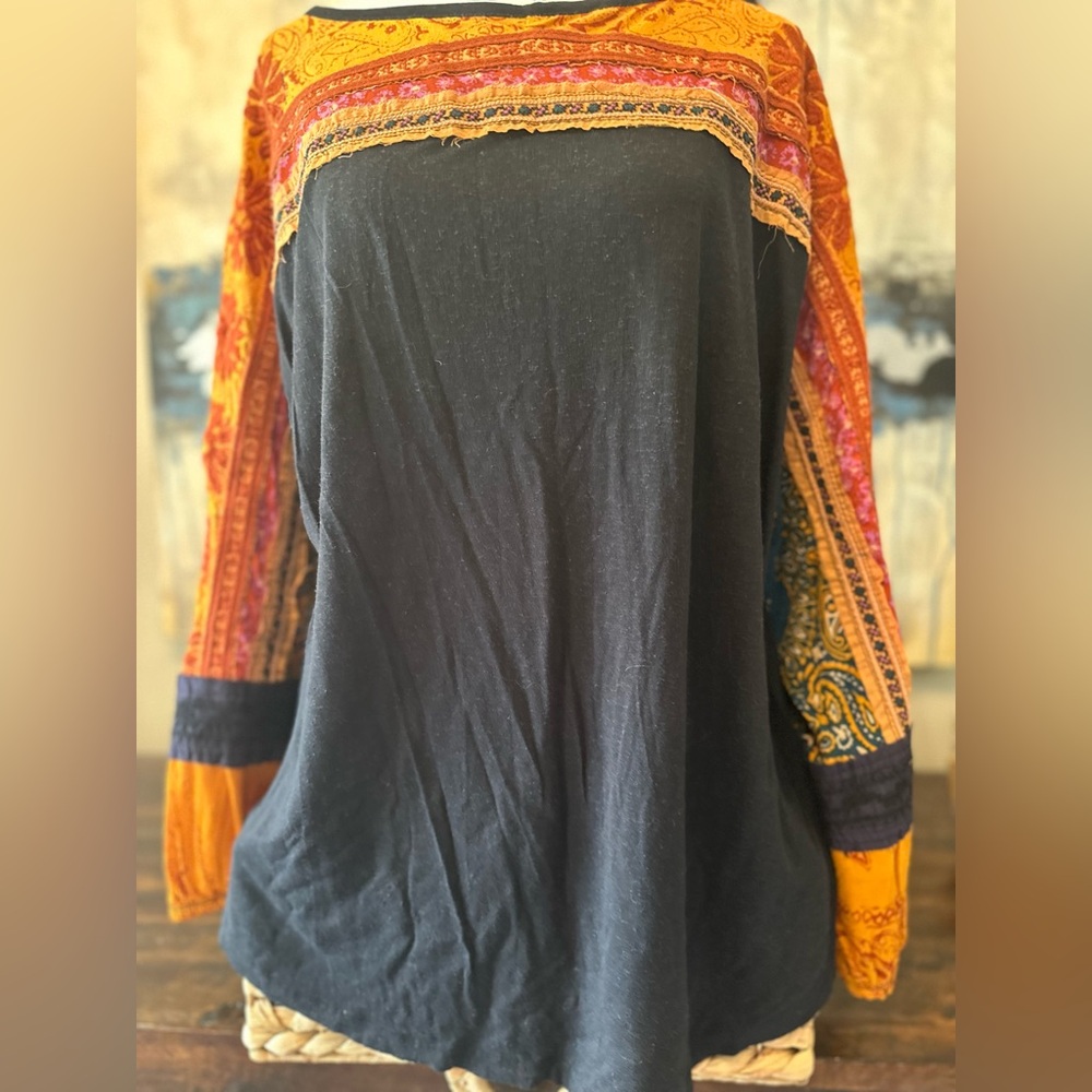 Free People Embroidered Tripoli Top